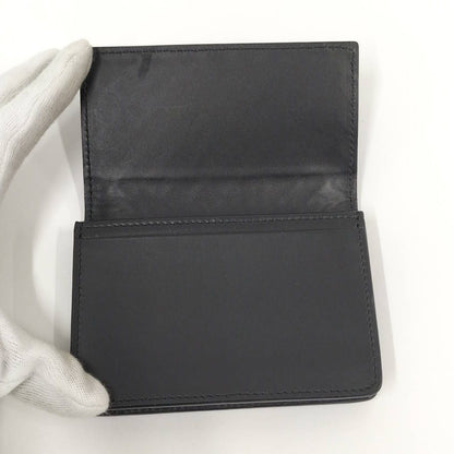Bottega Veneta Card Case Intrecciato Leather Black — view 2