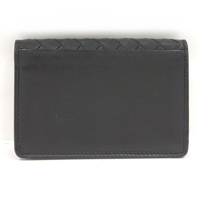 Bottega Veneta Card Case Intrecciato Leather Black — view 3