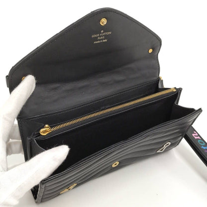 Louis Vuitton Portefeuille Wallet Love Lock Collection Leather Black — view 2