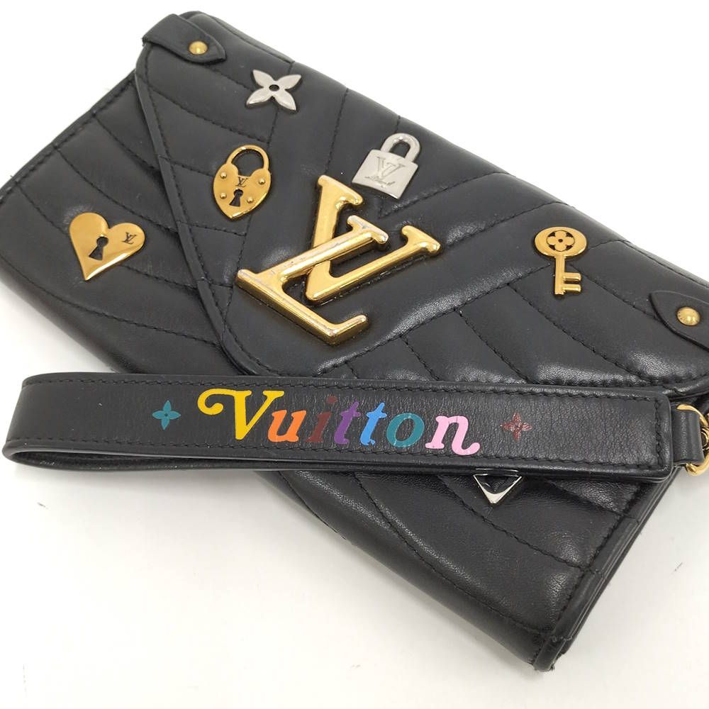 Louis Vuitton Portefeuille Wallet Love Lock Collection Leather Black — view 6