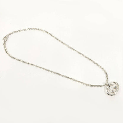 Gucci Interlocking Necklace Silver — view 2