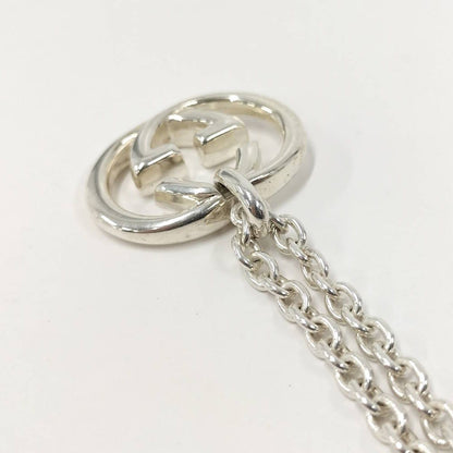 Gucci Interlocking Necklace Silver — view 4