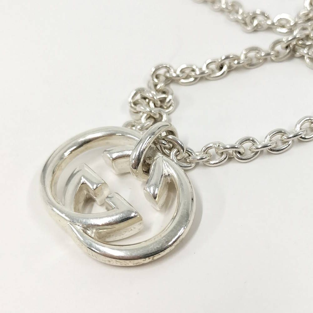 Gucci Interlocking Necklace Silver — view 3