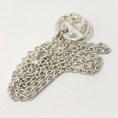 Gucci Interlocking Necklace Silver — view 6