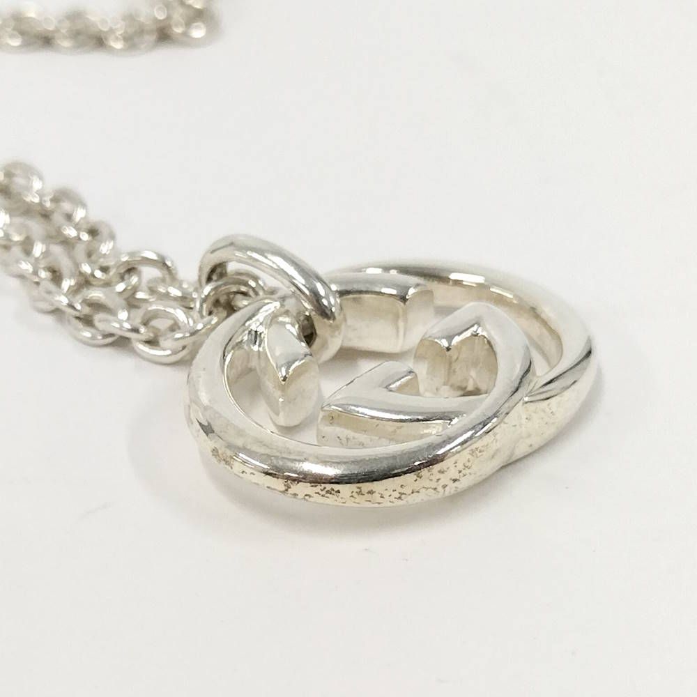 Gucci Interlocking Necklace Silver — view 5