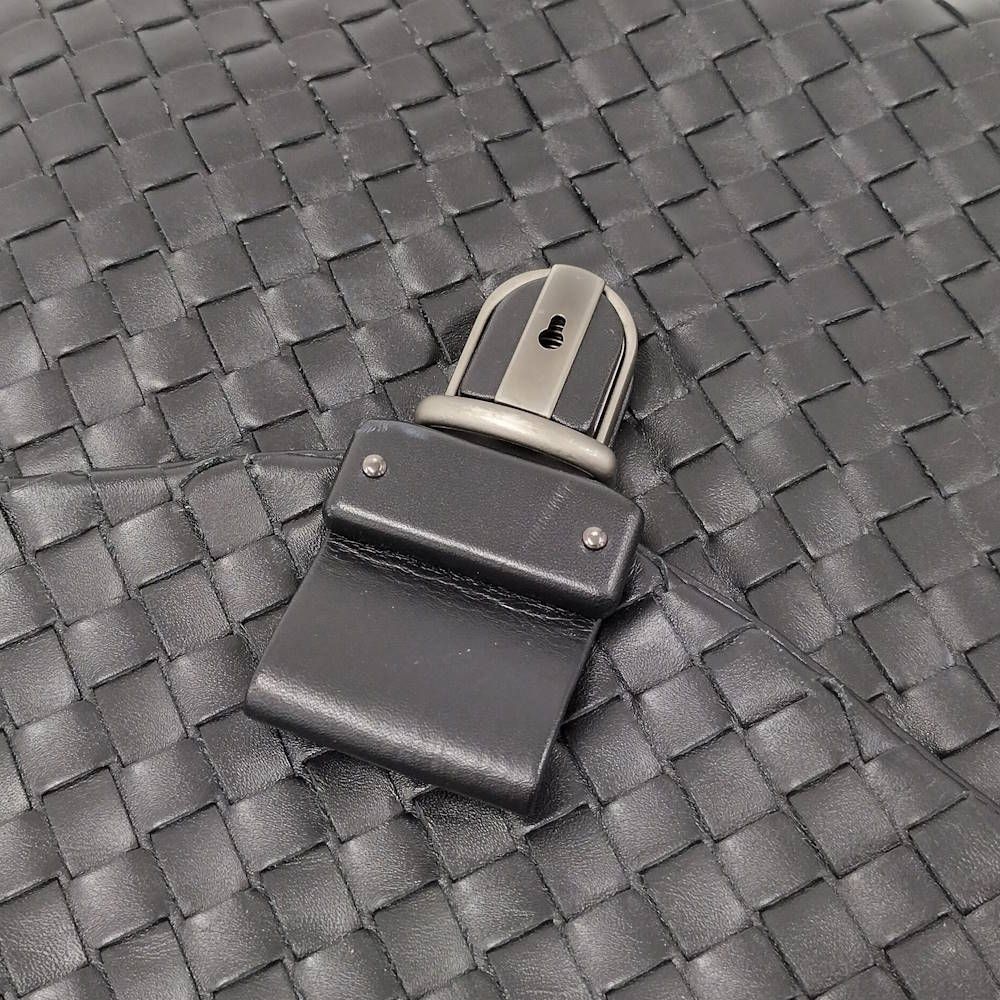 Bottega Veneta Business Bag Intrecciato Leather Black — view 6