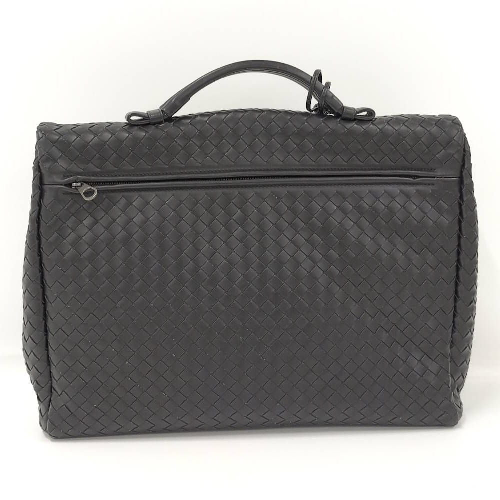 Bottega Veneta Business Bag Intrecciato Leather Black — view 2