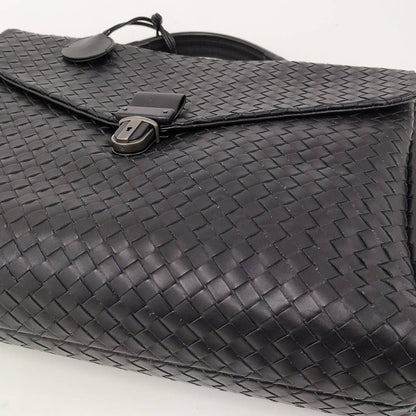 Bottega Veneta Business Bag Intrecciato Leather Black — view 5