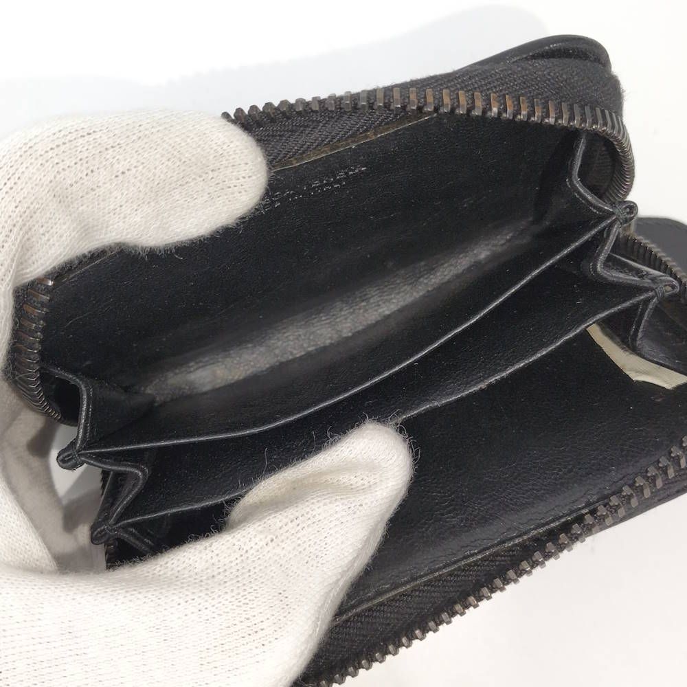 Bottega Veneta Coin Case Zip Around Intrecciato Leather Black — view 8