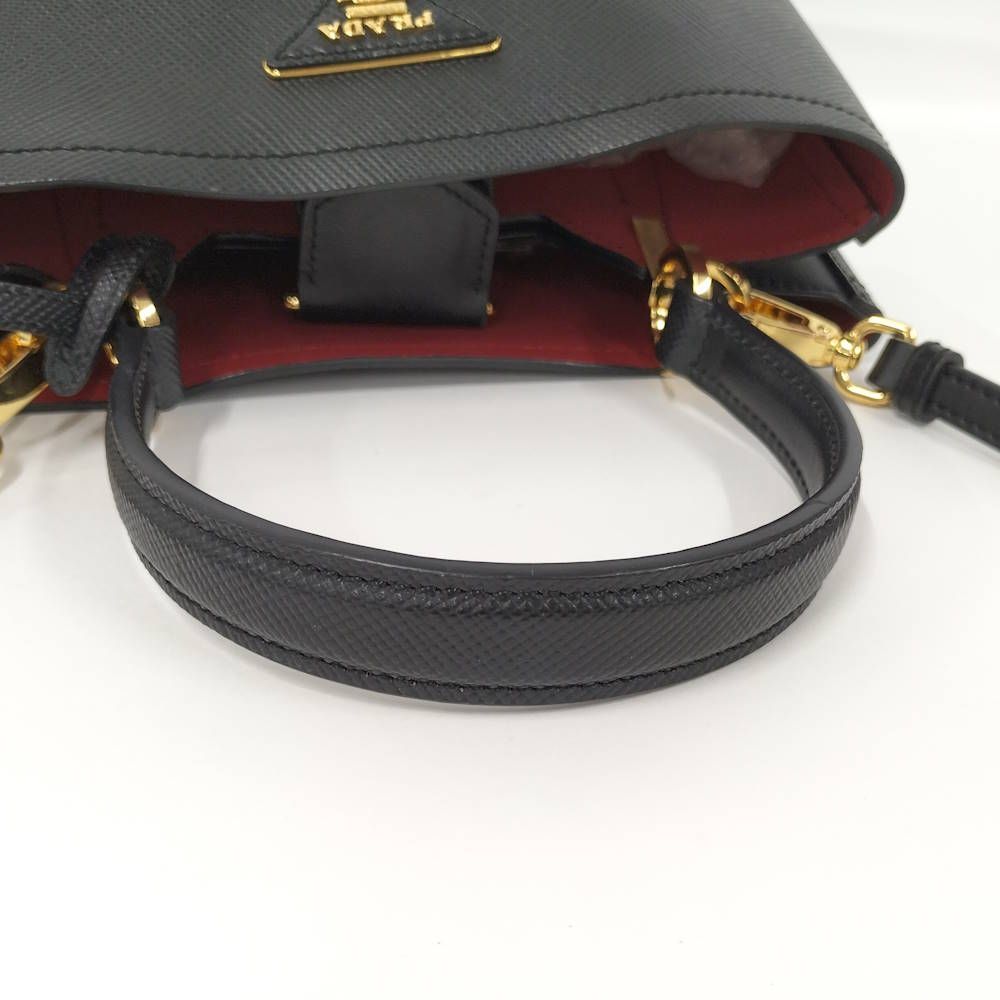 Prada Pannier 2-Way Bag Saffiano Leather Black — view 4
