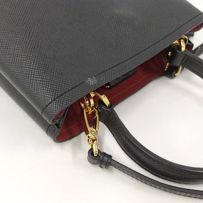 Prada Pannier 2-Way Bag Saffiano Leather Black — view 6