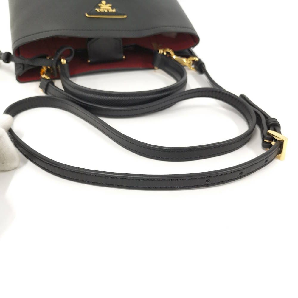 Prada Pannier 2-Way Bag Saffiano Leather Black — view 5