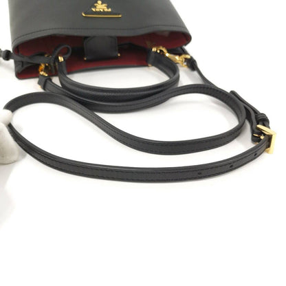 Prada Pannier 2-Way Bag Saffiano Leather Black — view 5