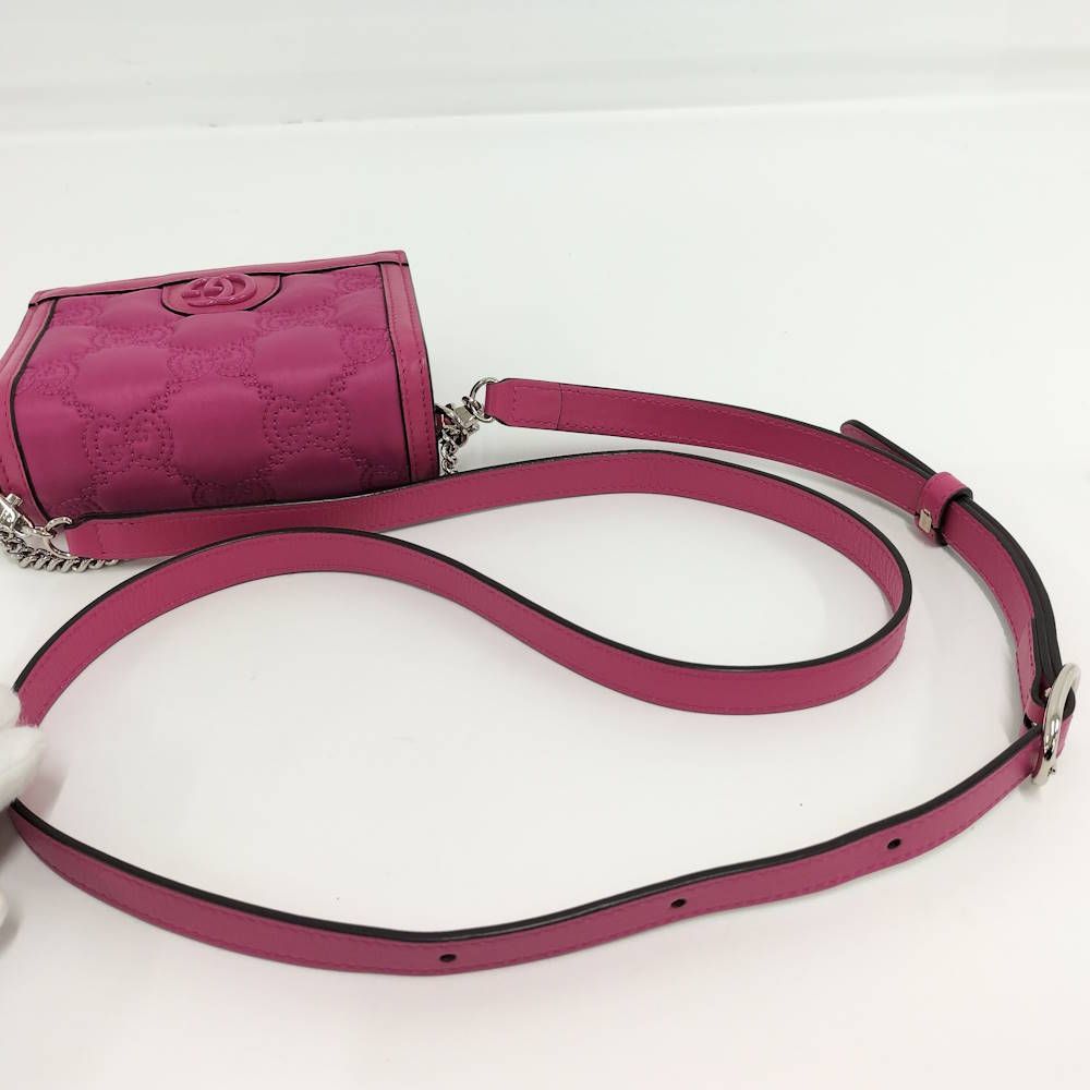 Gucci Shoulder Bag GG Nylon Pink — view 7