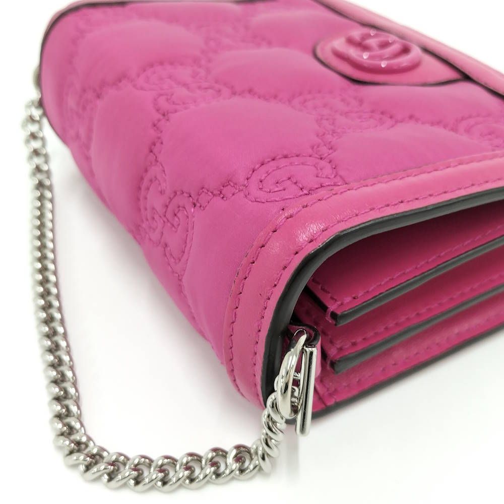 Gucci Shoulder Bag GG Nylon Pink — view 3