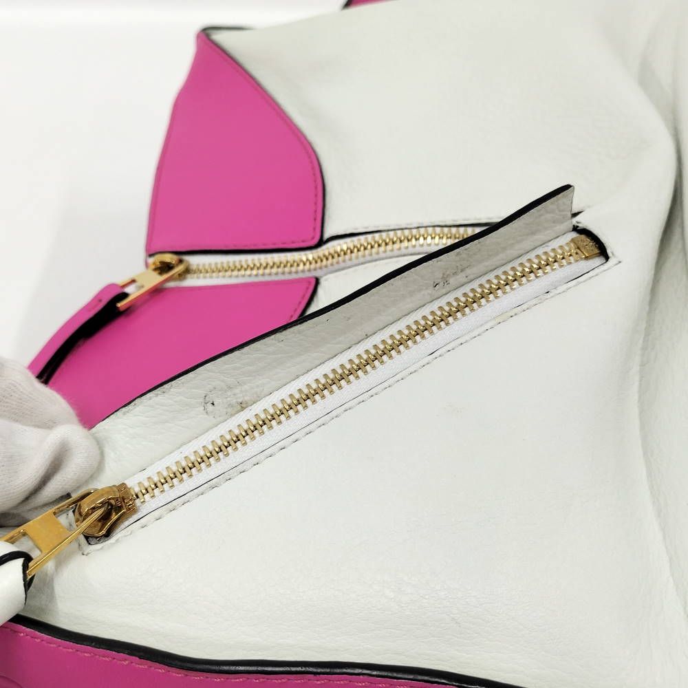 Loewe Hammock Shoulder Bag Leather Pink White — view 6