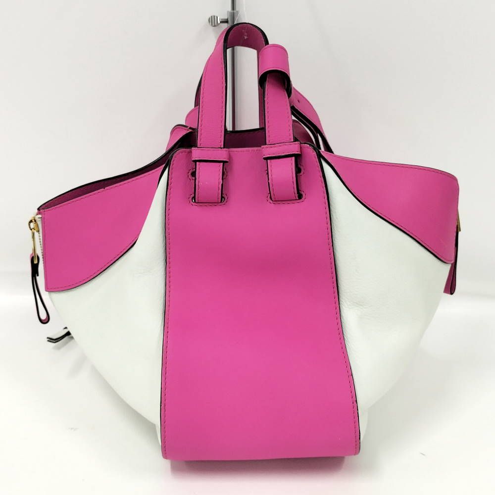 Loewe Hammock Shoulder Bag Leather Pink White — view 2