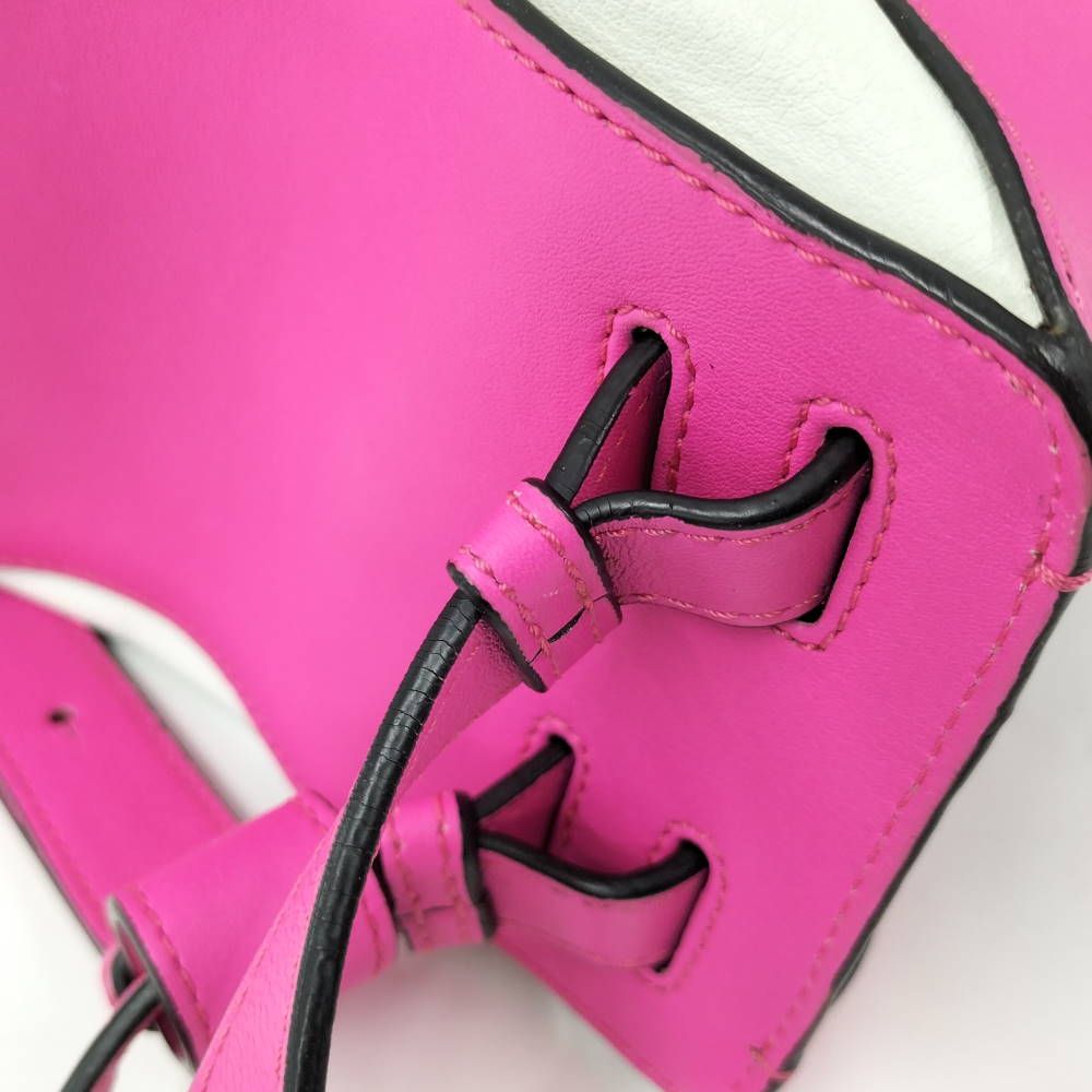 Loewe Hammock Shoulder Bag Leather Pink White — view 8