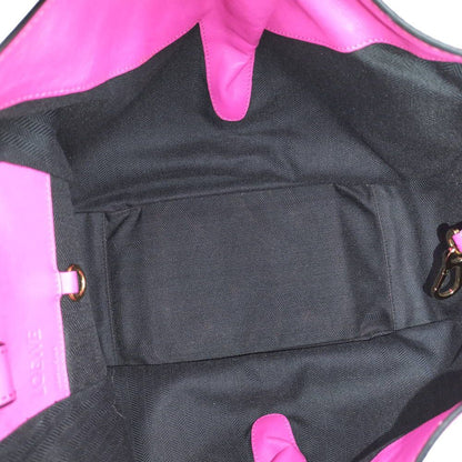 Loewe Hammock Shoulder Bag Leather Pink White — view 9