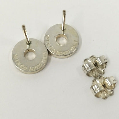 Tiffany & Co Round Circle Earrings Silver — view 4