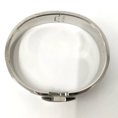 Hermes Clic Clac Enamel Bracelet Plated Black Silver — view 5
