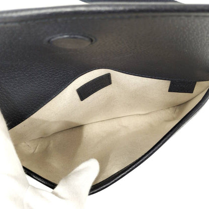 Gucci Shoulder Bag GG Supreme Marmont Leather Navy — view 9