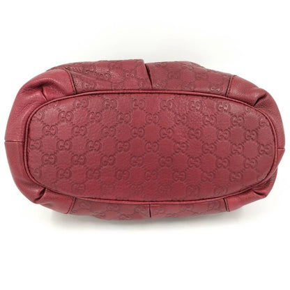 Gucci Ski 2-Way Shoulder Handbag Guccissima Leather Red — view 8