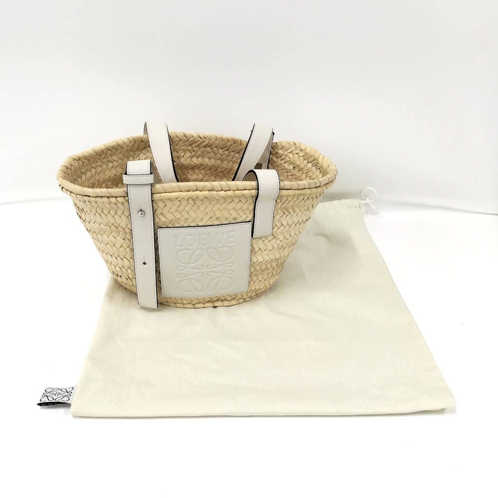 Loewe Basket Bag Small Straw Anagram — view 9