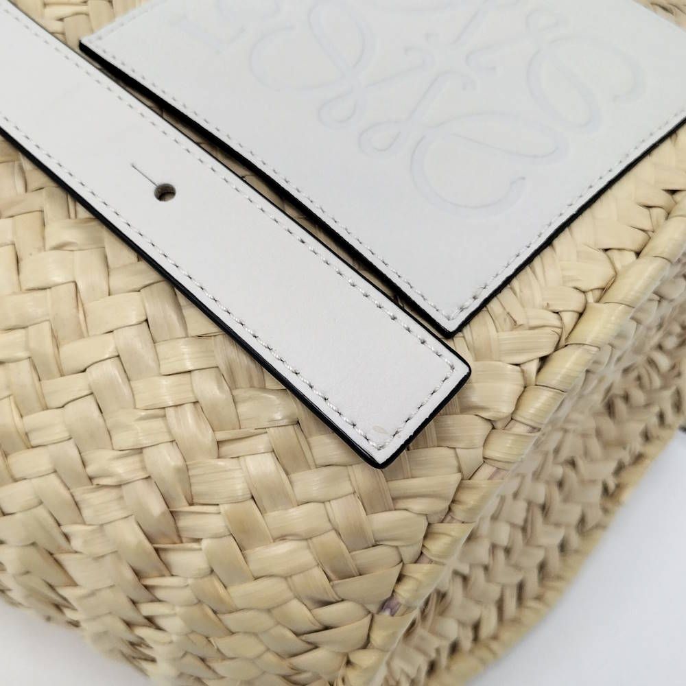 Loewe Basket Bag Small Straw Anagram — view 7