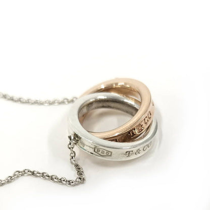 Tiffany & Co Interlocking Circle Necklace Silver Gold Rubedo — view 4
