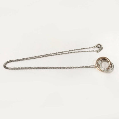 Tiffany & Co Interlocking Circle Necklace Silver Gold Rubedo — view 3