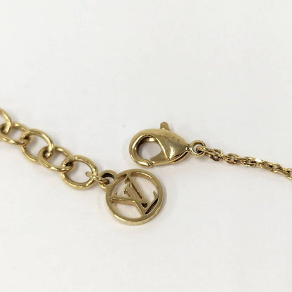 Louis Vuitton Bracelet Strass Plated Gold Monogram Flower — view 4
