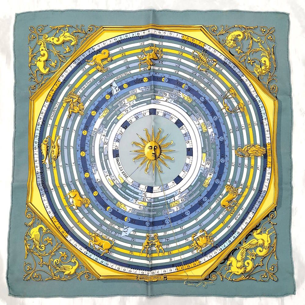 Hermes Gavroche Astrology Scarf