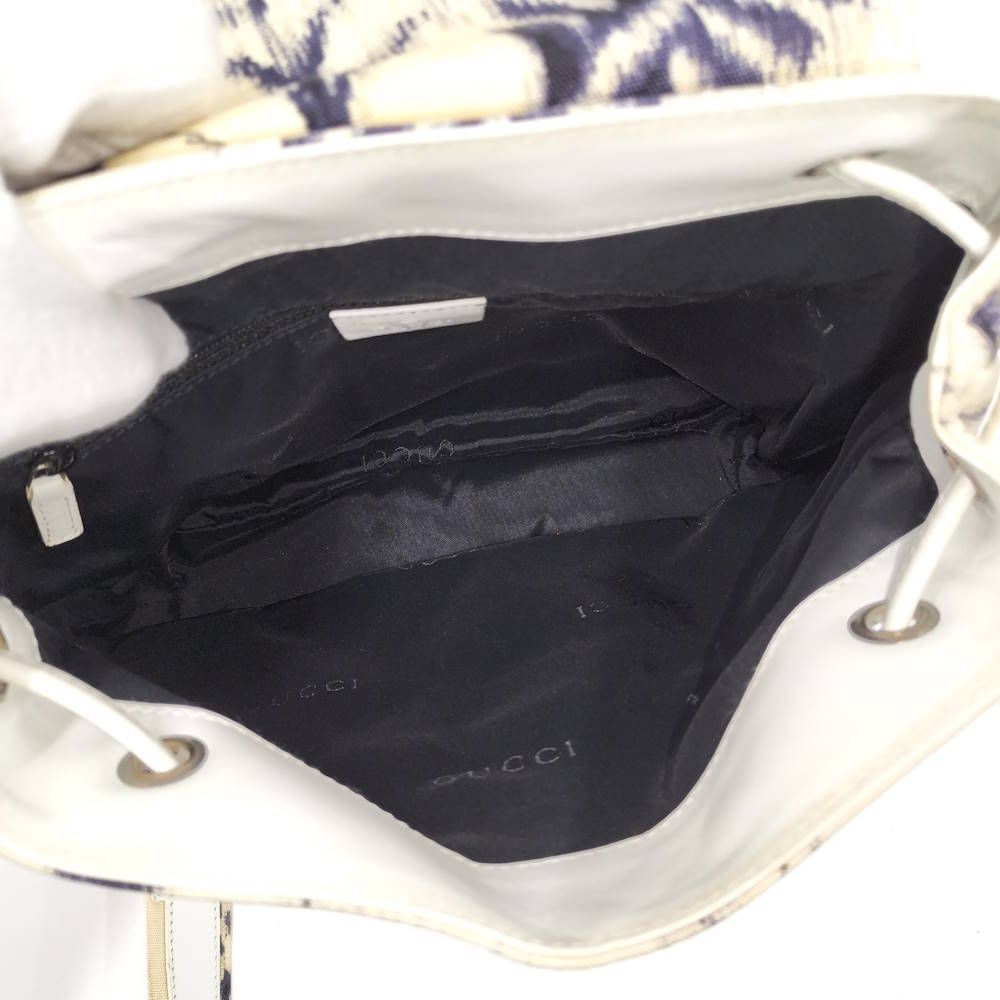 Gucci Backpack Nylon Ivory Navy 003 — view 9