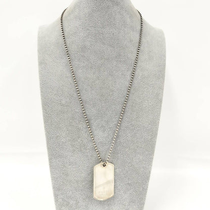 Gucci Dog Tag Necklace Silver — view 9