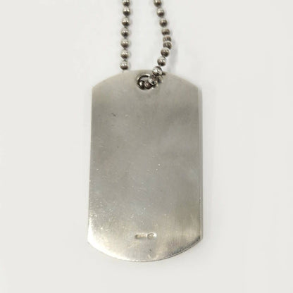 Gucci Dog Tag Necklace Silver — view 2