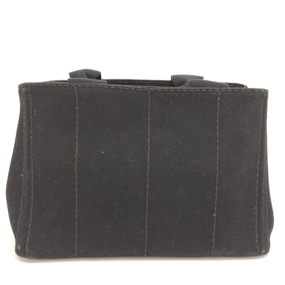 Prada Canapa Tote Handbag Canvas Black — view 2