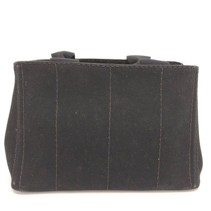 Prada Canapa Tote Handbag Canvas Black — view 2