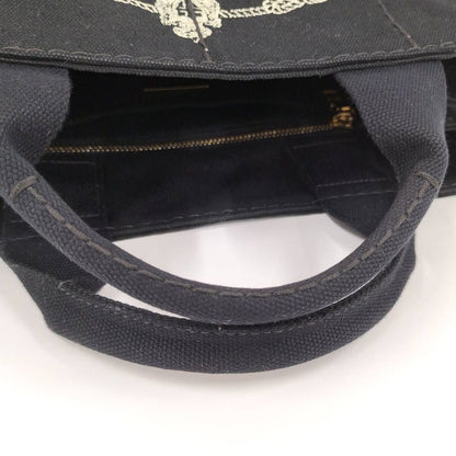 Prada Canapa Tote Handbag Canvas Black — view 7