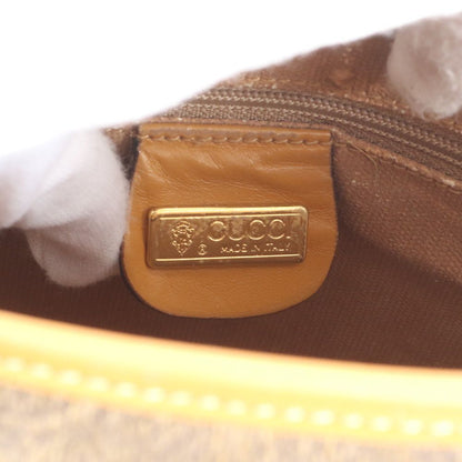 Gucci Vintage Leather Shoulder Bag Crossbody Brown — view 8