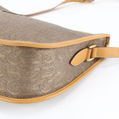 Gucci Vintage Leather Shoulder Bag Crossbody Brown — view 4