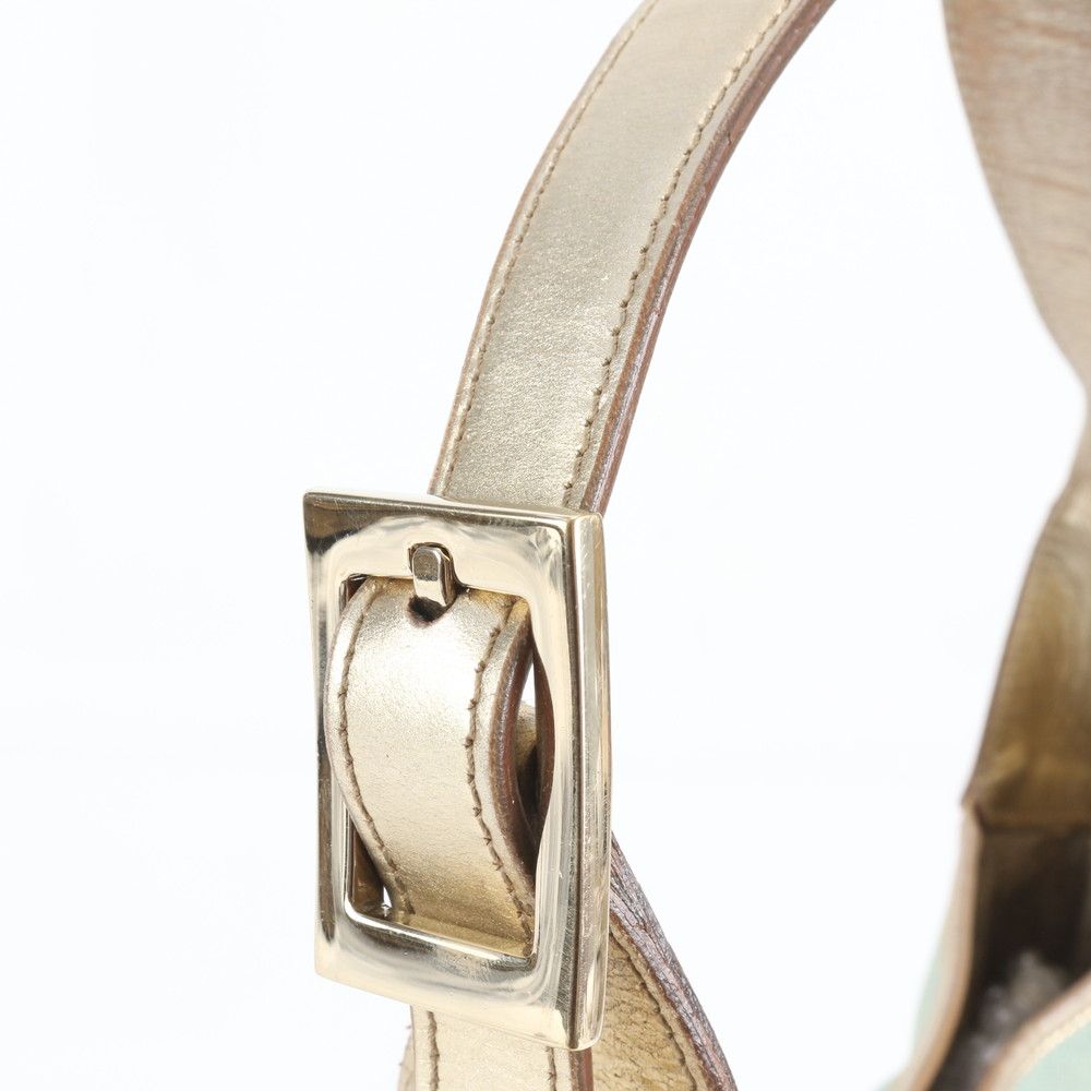 Gucci Jackie Leather Canvas Shoulder Bag Tote Hand Mee — view 4
