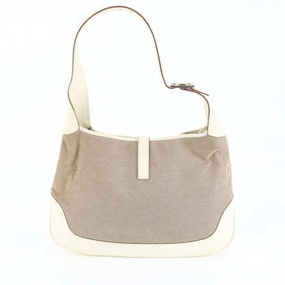 Gucci Jackie 001 Leather Shoulder Bag Tote Silver Hand Ree — view 3