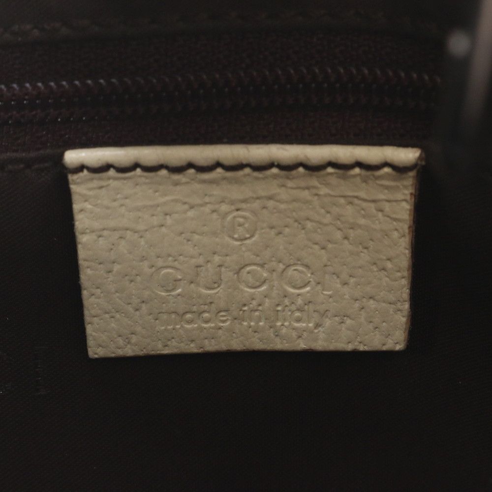 Gucci Jackie 001 Leather Shoulder Bag Tote Silver Hand Ree — view 8