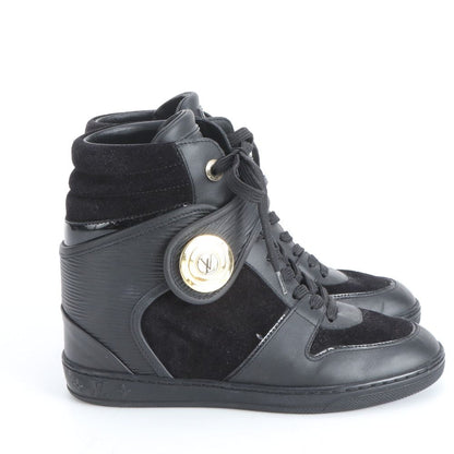 Louis Vuitton Epi Postmark Line Leather Sneakers High Cut Lace Up Shoes — view 5