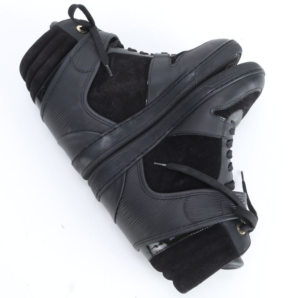 Louis Vuitton Epi Postmark Line Leather Sneakers High Cut Lace Up Shoes — view 6