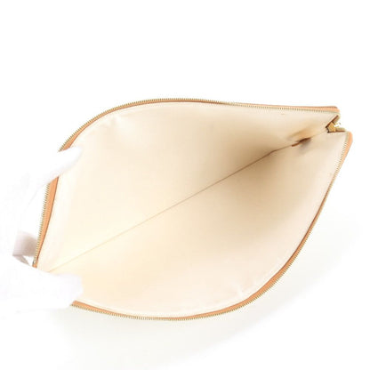 Celine Leather Canvas Clutch Pouch Business Rem — view 6