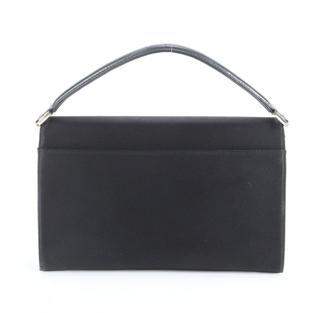 Saint Laurent Yves YSL Leather Handbag Black Rem — view 3