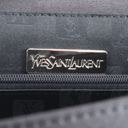 Saint Laurent Yves YSL Leather Handbag Black Rem — view 8