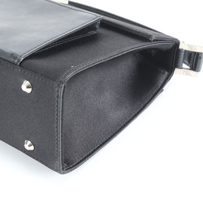 Saint Laurent Yves YSL Leather Handbag Black Rem — view 4